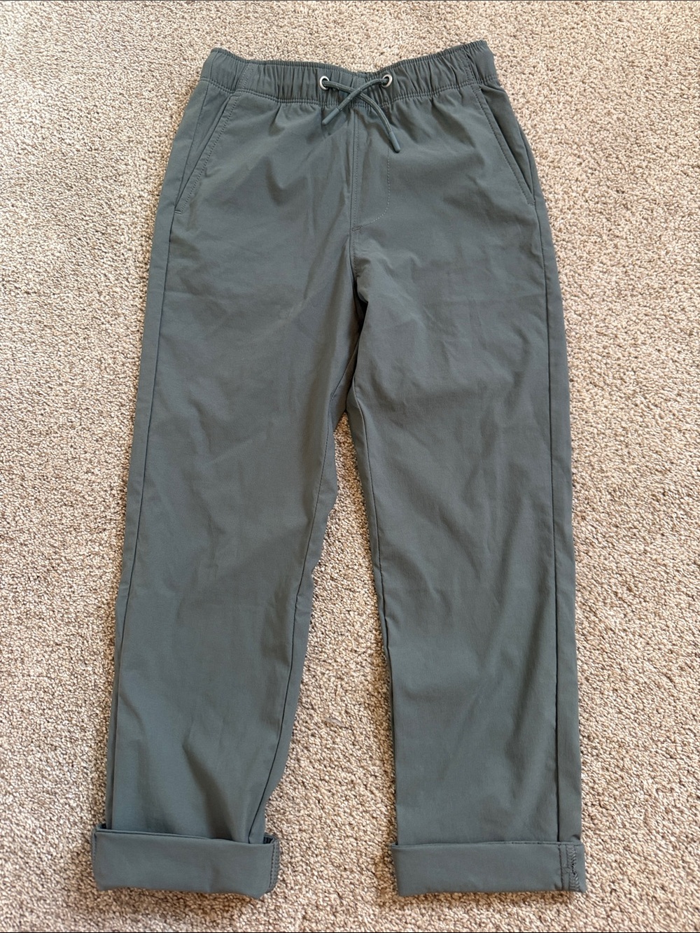 Crewcuts Olive Drawstring Casual Chinos